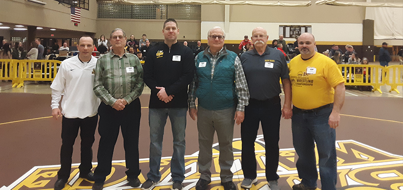 Former BW wrestlers were recognized in between matches for the BW Hall of Fame Wrestlers Day