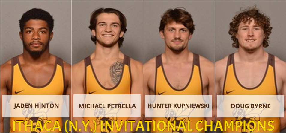 No. 3 Men’s Wrestling Runner-Up at Season Opening Ithaca (N.Y.) Invitational, Four Individuals Win Titles