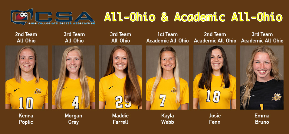 Six Women's Soccer Student-Athletes Recognized by the Ohio Collegiate Soccer Association