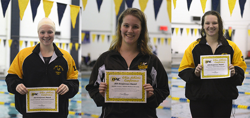 All-OAC performers Chandler Ashbaugh, Maddie Fortune and Sarah Krupp