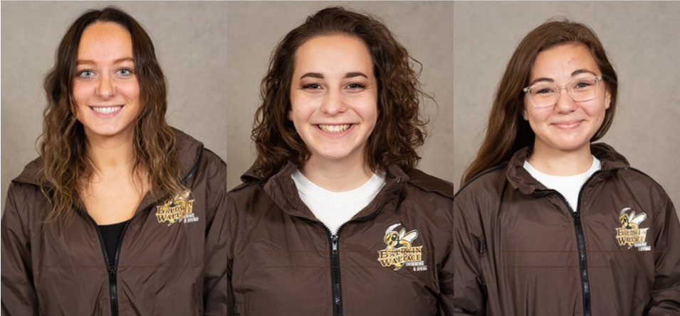 Junior All-OAC performer Bella Rationo, sophomore diver LynnDee Popovich and freshman stroker Tia Reed each won a pair of events