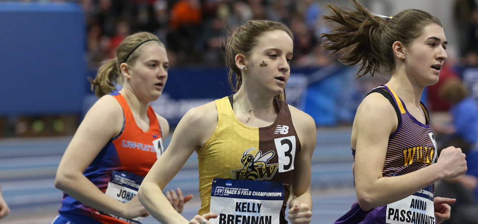 Junior distance runner Kelly Brennan earned the second All-American honor of her career at the 2019 NCAA Indoor Championships (Photo courtesy of D3photography)
