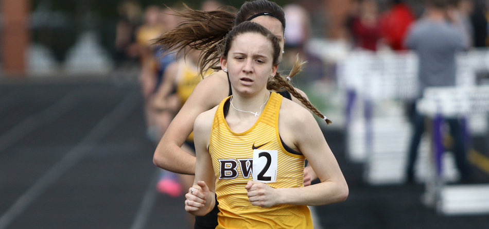 Junior two-time All-American distance runner Kelly Brennan won the outdoor All-Ohio 800-meter event (Photo courtesy of Ed Hall Jr.)