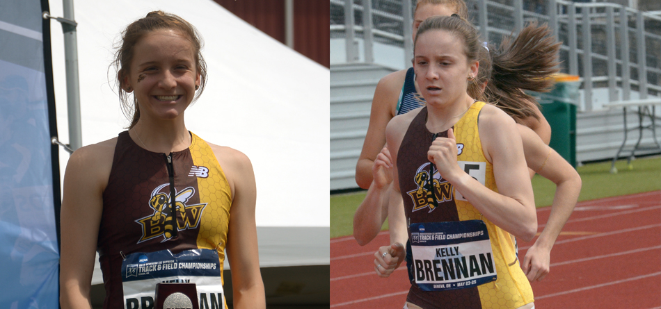 Junior three-time All-American distance runner Kelly Brennan finished as the national runner-up in the 800-meter run