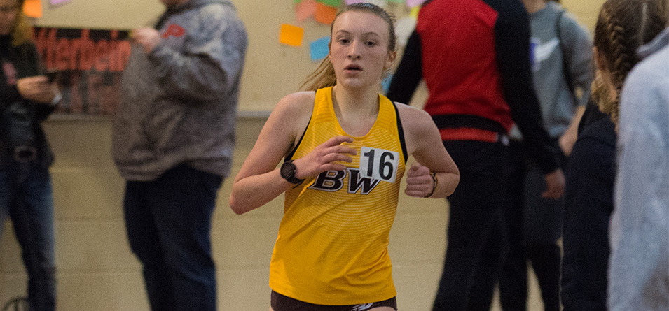 Sophomore distance runner Alyssa Laughner