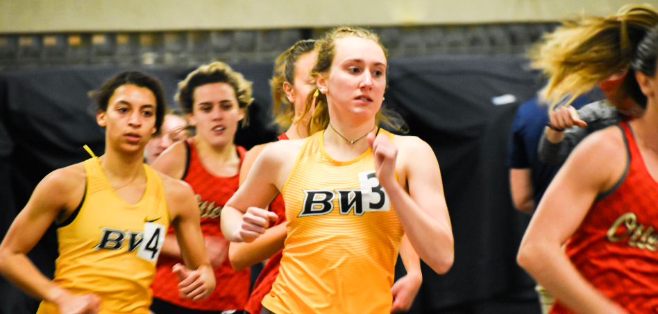 Senior All-OAC distance runner Hastings Marek won both the 1-mile and 800-meter runs and was a member of the winning 4x400-meter relay team (Photo courtesy of Dustin Johnson '24)