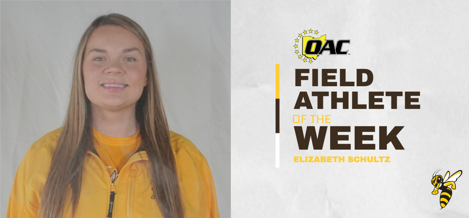 Schultz Earns First Weekly OAC Field Athlete of the Week Honor