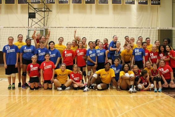 Volleyball Team Gives Back to the Community With Clinic