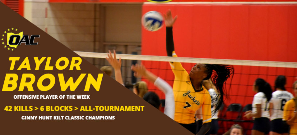Brown Named OAC Volleyball Offensive Player of the Week