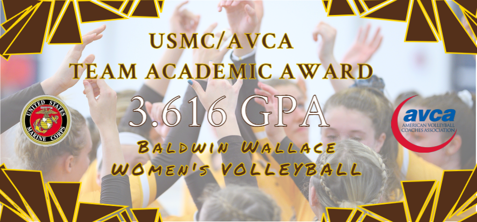 Women's Volleyball Garners Third Straight USMC/AVCA Team Academic Award
