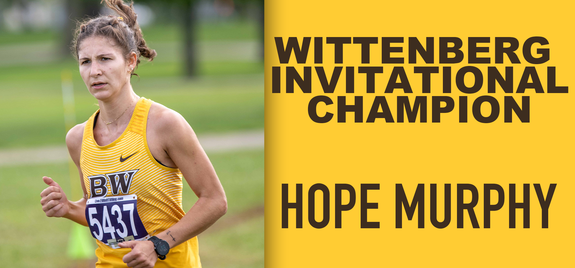 Murphy Captures Back-to-Back Wins; Women's Cross Country Finishes Third at Wittenberg Invitational