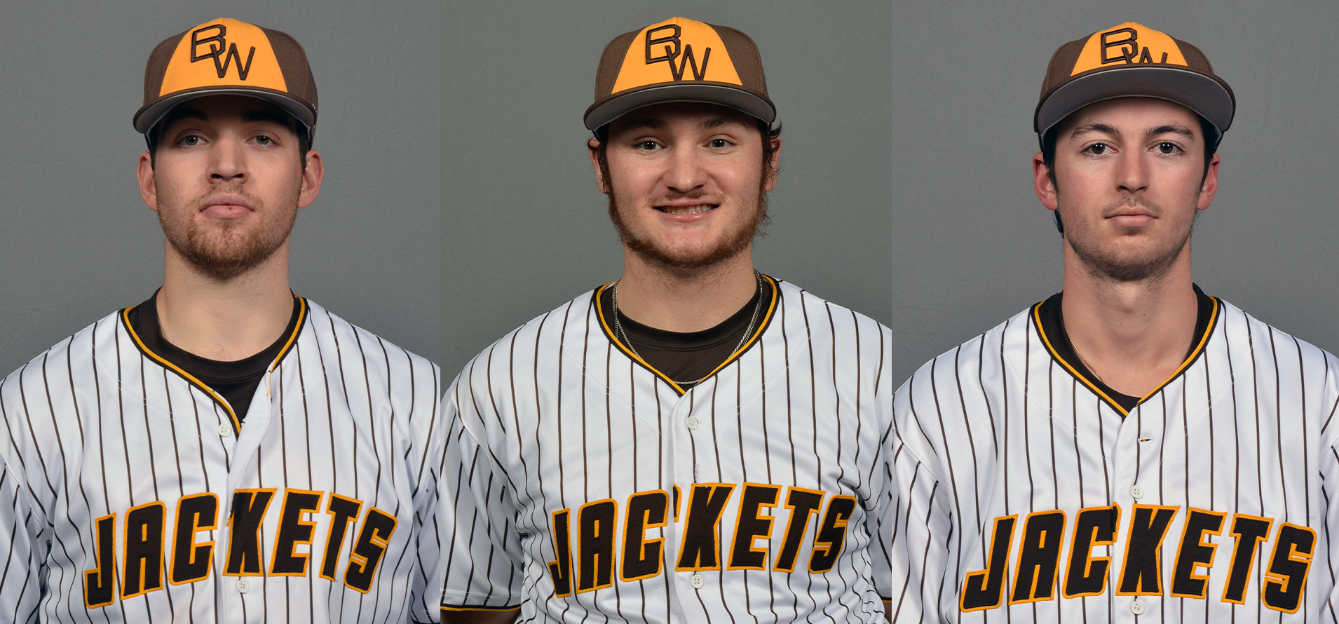 D3baseball.com All-Region 7 Selections (from left to right): Luke Vonderhaar, Alex Ludwick, and Vincent Capolupo