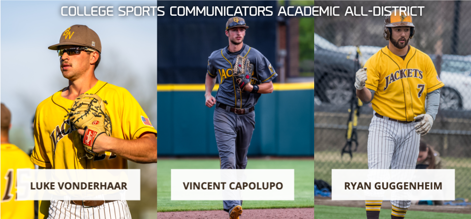 Three Baseball Players Named College Sport Communicators Academic All-District