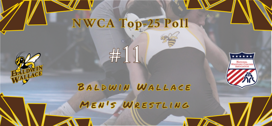 Men’s Wrestling Climbs to No. 11 in Latest NWCA Division III Poll