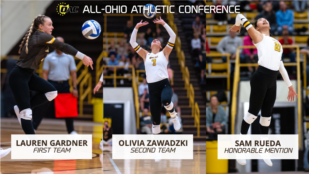 Three Women's Volleyball Student-Athletes Receive All-OAC Honors